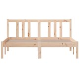  Okvir za krevet od masivnog drva 135 x 190 cm bračni | shoptok.hr