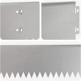  Ograda oko Travnjaka 30 pcs 103 x 15 cm Čelik Srebrna | shoptok.hr