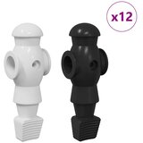  Igrači za stolni nogomet 24 pcs Crna i bijela HIPS | shoptok.hr