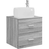 vidaXL Umivalnik s pritrditev na steno Siva Sonoma 49,5 x 44,5 x 66 cm, (5000245190) | Shoptok.si