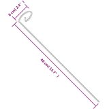  Kolci za vrtne biljke 20 kom tamnozeleni 40 cm čelični | Eponuda.ba