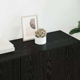 vidaXL Set omare za televizijo na steni 5 pcs Črni hrast | Shoptok.si