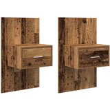 vidaXL Posteljna omarica s predalom 2 pcs Star les 48,5 x 32,5 x 80 cm, (5000069685) Cene
