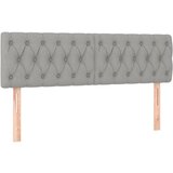 Maison Chic Posteljno vzglavje - Vzglavna omarica 2 kosa svetlo sivo 72x7x78/88 cm blago, (22076899) Cene