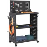  Količar za alate s policom Crna 65 x 35 x 111 cm Čelična vrata | shoptok.hr