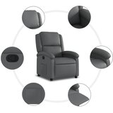  Naslonjač sivi, umjetna koža | shoptok.hr