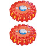 ProPlus Opozorilni disk s 16 LED diodami 2 kosa oranžna Cene