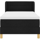vidaXL Box Spring krevet s madracem Crna 100x200 cm Tkanina | shoptok.hr