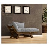 Hanah home Vrtna sofa s jednim sjedištem i jastukom, boja oraha i bijela Cijene