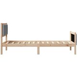  Konstrukcija postelje Svetlo siva 100 x 200 cm blago, (5000084648) | Shoptok.si