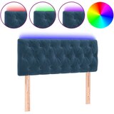 The Living Store led posteljno vzglavje temno modro 90x7x78/88 cm žamet - led vzglavje, (21418464) | Shoptok.si