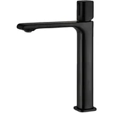alfa visoka baterija za lavabo matt black