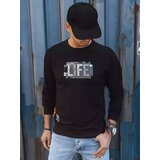 DStreet Bluza męska z nadrukiem czarna Cene