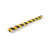 SHG zaščita vogalov knuffi®, z montažno letvijo, tip a+, kos 500 mm, črno / rumene barve | Shoptok.si