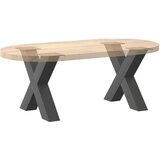 Noge za klub stolić u obliku slova X, 2 kom, antracit, 50 x (42-43) cm, čelik | shoptok.hr