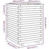  Vrtna sadilica 50x50x72 5 cm od masivne duglazije | shoptok.hr