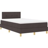 Box Spring postelja z vzmetnico Temno rjava 120x200 cm Tkanina, (22081181) | Shoptok.si
