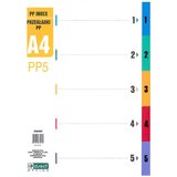  Pregradni karton a4 5-delni levia pvc 009400 LEVIA Cene