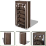 The Living Store Omara za Čevlje s Pokrivalom Blago 58 x 28 x 106 cm Rjave Barve - Omara Za Čevlje, (21744716) | Shoptok.si