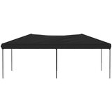 vidaXL Zložljiv vrtni šotor črn 3x6 m | Shoptok.si