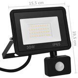 vidaXL LED reflektor sa senzorom 30 W topli bijeli | shoptok.hr