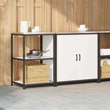 vidaXL Kuhinjski set za pohranu 2 pcs Bijela 150 x 50 x 92 cm | shoptok.hr