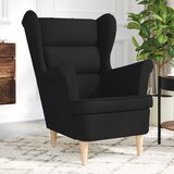 vidaXL fotelj črn 74x84x100 cm blago | Shoptok.si