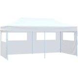 vidaXL profesionalen zložljiv vrtni šotor s 4 stranicami 3x6 m bel | Shoptok.si