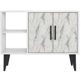 Olimp Sport Komoda visoki sjaj belo mermer | ePonuda.com