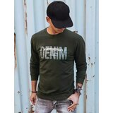 DStreet Bluza męska z nadrukiem khaki | Shoptok.si
