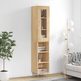 vidaXL Visoka omara sonoma hrast 34,5x34x180 cm inženirski les | Shoptok.si