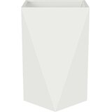  Cvetlično korito Bela 50 x 50 x 75 cm Jeklo, (5000207392) | Shoptok.si