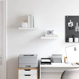  Plutajuće zidne police 2 kom bijele 40 x 23 x 3,8 cm MDF | shoptok.hr