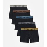 Reserved Komplet od 5 pari long bokserica - crno Cijene