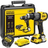 Stanley 18V V20 Premium Cetkani udarni Akumulatorski bušilica, 18V, BL, 2x2,0Ah | shoptok.hr