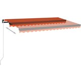  Tenda na ručno uvlačenje 450 x 350 cm narančasto-smeđa | shoptok.hr