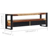 TV ormarić od masivnog drva akacije 120 x 30 x 40 cm | shoptok.hr