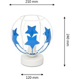  Dečija stolna lampa STARS 1xE27/15W/230V plava/bela | Eponuda.com