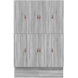  Krevet s ladicama Siva Sonoma 140 cm Konstruirano drvo | shoptok.hr