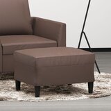 The Living Store Stolček za noge rjav 60x50x41 cm umetno usnje - Stolček Za Noge, (21419728) | Shoptok.si