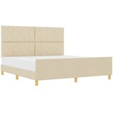 vidaXL krem Krevetna Okvir 180x200 cm Tkanina | shoptok.hr