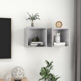  Zidni ormarići 2 kom boja betona 37x37x37 cm konstruirano drvo | shoptok.hr