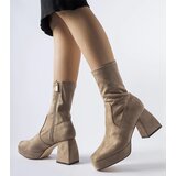 Gemre Haven brown heeled ankle boots | Shoptok.si