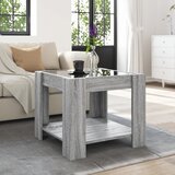  Stolić za kavu LED boja hrasta 53x53x45 cm konstruirano drvo | Eponuda.com