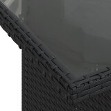  7-dijelni set vrtnih sofa od poliratana s jastucima crni Crna 100 x 55 x 73 cm | shoptok.hr
