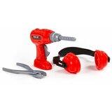  Set bušilica sa slušalicama i kliještima crveni 91093 | shoptok.hr