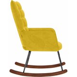  Stolica za ljuljanje žuta baršunasta | Eponuda.com