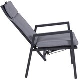 Garden Pleasure Sivi kovinski vrtni stoli v kompletu 1 ks Sintra – | Shoptok.si
