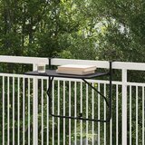vidaXL Stol za balkon Crni Čelik obložen prašinom Srednji Stol za terasu Cijene