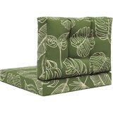  Zunanja blazina za kavč 2 pcs Listnati dizajn Poliester, (5000202474) | Shoptok.si